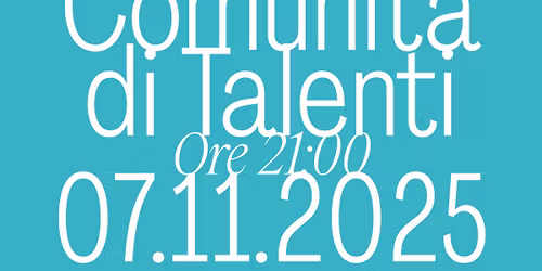 Concerto "Comunit\u00e0 di Talenti" al SERMIG - Arsenale della Pace