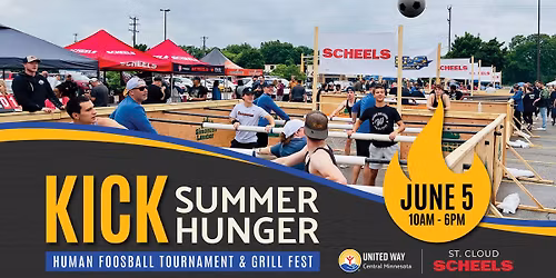Kick Summer Hunger Human Foosball Tournament and Grill Fest