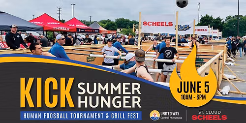 Kick Summer Hunger Human Foosball Tournament and Grill Fest