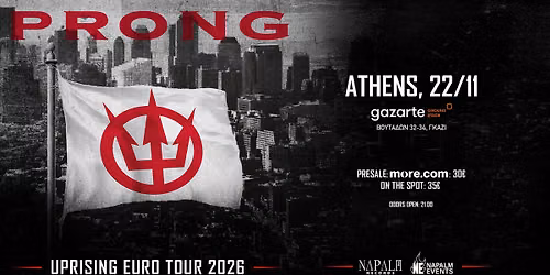 Prong live in Athens , 22\/11 at Gazarte Ground Stage