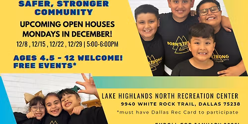 Open House at Lake Highlands North Rec. Center!