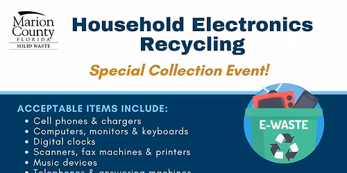 Household Electronics Recycling Special Collection Event