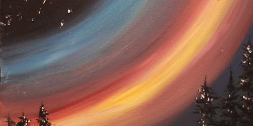 Epsom\/Newmarket - Sip & Paint Fri (6pm)with Free Welcome Drink & Dessert +10% off - Aurora Australis