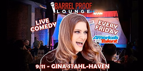 GINA STAHL-HAVEN headlines Friday Night Comedy in Downtown Santa Rosa