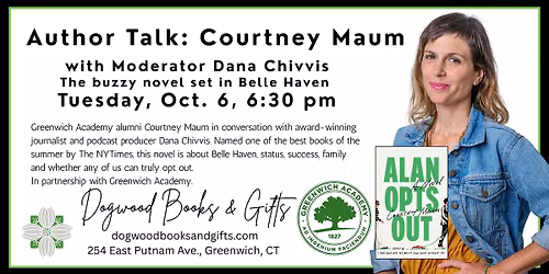Book Talk - Courtney Maum- Alan Opts Out
