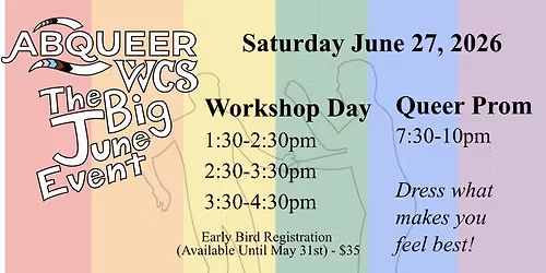 The Big June Event: West Coast Swing Classes and Queer Prom!