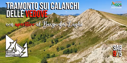 Tramonto sui Calanchi delle Vedove (con aperitivo al Borgo dei laghi)