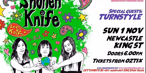 SHONEN KNIFE re-cuttin\u2019 Australia 2026 - SUN 1 NOV Newcastle KING ST