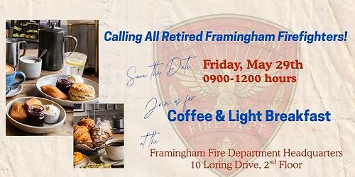 Coffee & Breakfast for Retired Framingham Firefighters