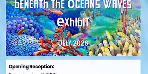 Art Exhibitor at Beneath The Ocean Waves Exhibit at The Broward Art Guild Gallery