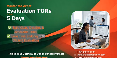 Training on Developing an Evaluation Terms of Reference (TOR)