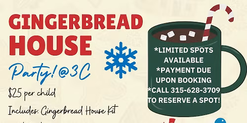Gingerbread House Party @ 3C Bowl!
