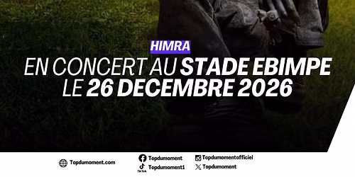 Le 2\ufe0f\u20e36\ufe0f\u20e3 au stade \ud83c\udfdf\ufe0f olympique alassane Ouattara Ebimpe en concert \ud83c\udfb6 j\u2019y serai \u2694\ufe0f\ud83c\udf89