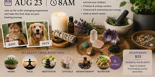 Reiki 1 Certification Class! Pet Reiki, Herbal, yoga and More!
