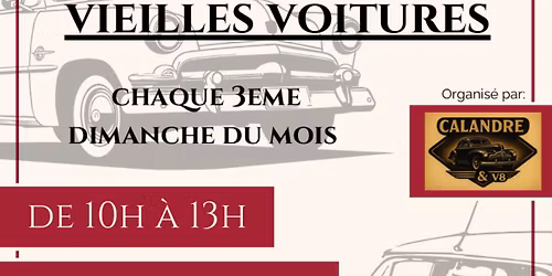 Rassemblement de vieilles voitures