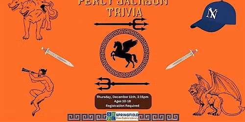 Percy Jackson Trivia - Ages 10-18