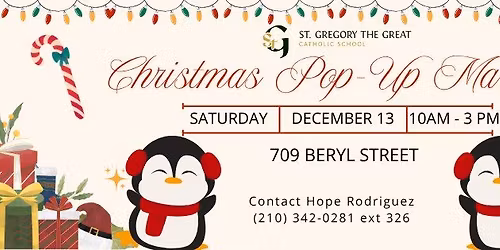 St. Gregory Christmas Pop-up Market