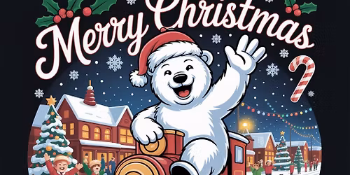 Huber Heights Polar Express Christmas parade in the city 