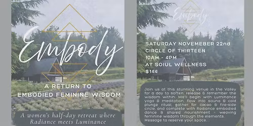 Embody: A Return to Embodied Feminine Wisdom Day Retreat