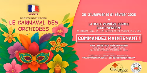 Ecuagenera participera \u00e0 Orchidee Languedoc 2026 \u00ab Le carnaval des orchid\u00e9es \u00bb