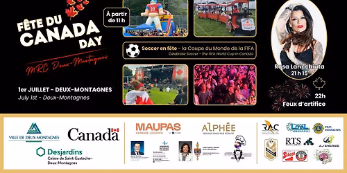 Fête du Canada 2026 à Deux-Montagnes 🍁 Canada Day 2026 in Deux-Montagnes
