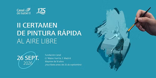 II Certamen de pintura r\u00e1pida - S\u00e1bado 26 de septiembre