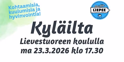 Kyl\u00e4ilta Lievestuoreen koululla