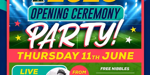 World Cup Opening Ceremony party \ud83c\udf89 