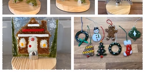 Fused glass Xmas Decorations Worksop  
