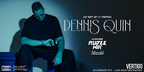 Vertigo \u22c4\u22c4 Dennis Quin | Sat Sept 26
