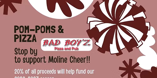 Pom-Poms & Pizza: MHS Cheer Fundraiser at Bad Boy\u2019z Pizza