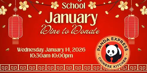 Washington School January Dine to Donate-Panda Express (Veterans Pkwy)