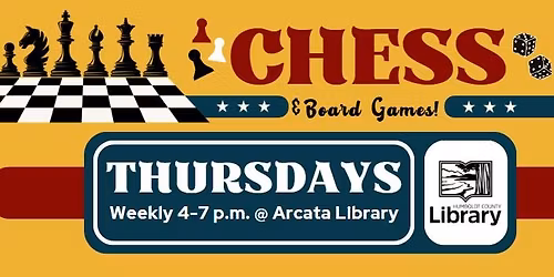 Drop-in Chess and Board Games at Arcata Library