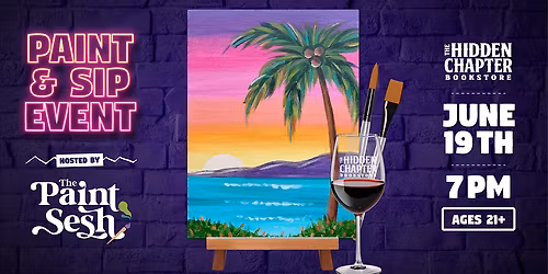 Oasis Paint & Sip Event at The Hidden Chapter Bookstore in Fort Thomas, KY