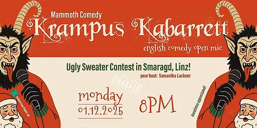 Krampus Kabarett English Comedy Open Mic Dec 1st