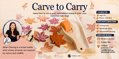 Carve to Carry - Learn linocut carving and print your own tote bag