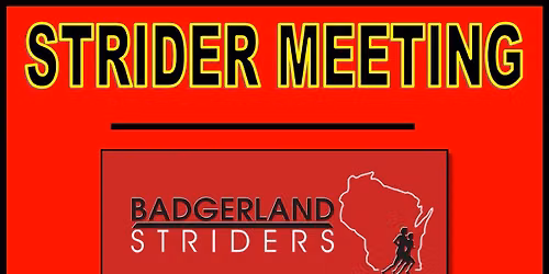 Badgerland Strider Fall Club Meeting