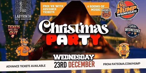 \ud83d\udc2b Hump Wednesdays \ud83d\udc2b \ud83c\udf85\ud83c\udffbChristmas Party \ud83c\udf85\ud83c\udffb Part ii  Bath's Number One Wednesday Night!