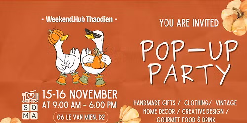 POP-UP PARTY - Local Taste at Green Box\/Soma x Weekend.Hub