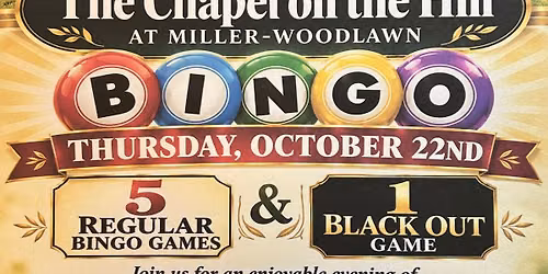 \ud83c\udf89 Join us for BINGO \ud83c\udf89