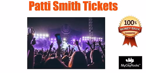 Patti Smith - The Book Tour Tickets Medford MA Chevalier Theatre