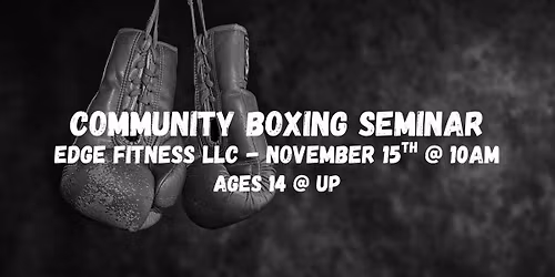 Community Boxing Seminar