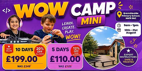 Brambleside Primary School Summer TECH Camp (10th - 14th August)