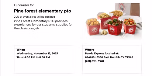 PFE PTO night at Panda Express!