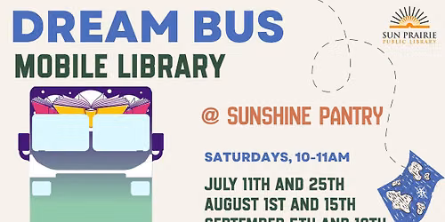 Dream Bus Mobile Library at Sunshine Pantry