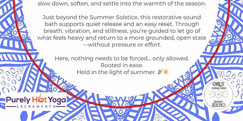 Summer Slowdown Sound Bath