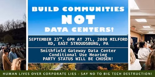 Smithfield Gateway Data Center Conditional Use Hearing - PARTY STATUS CHOSEN
