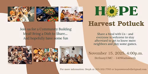 HOPE Harvest Potluck