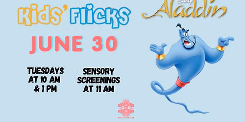 ALADDIN (1992) \u2013 Kids' Flicks at the Fargo Theatre