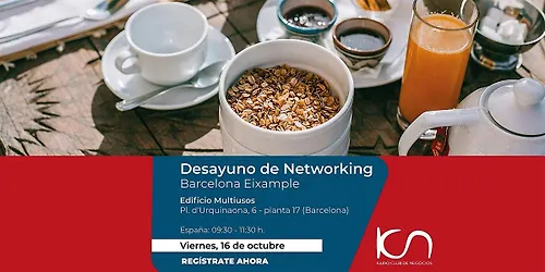 KCN Desayuno de Networking Barcelona Eixample - 16 de octubre